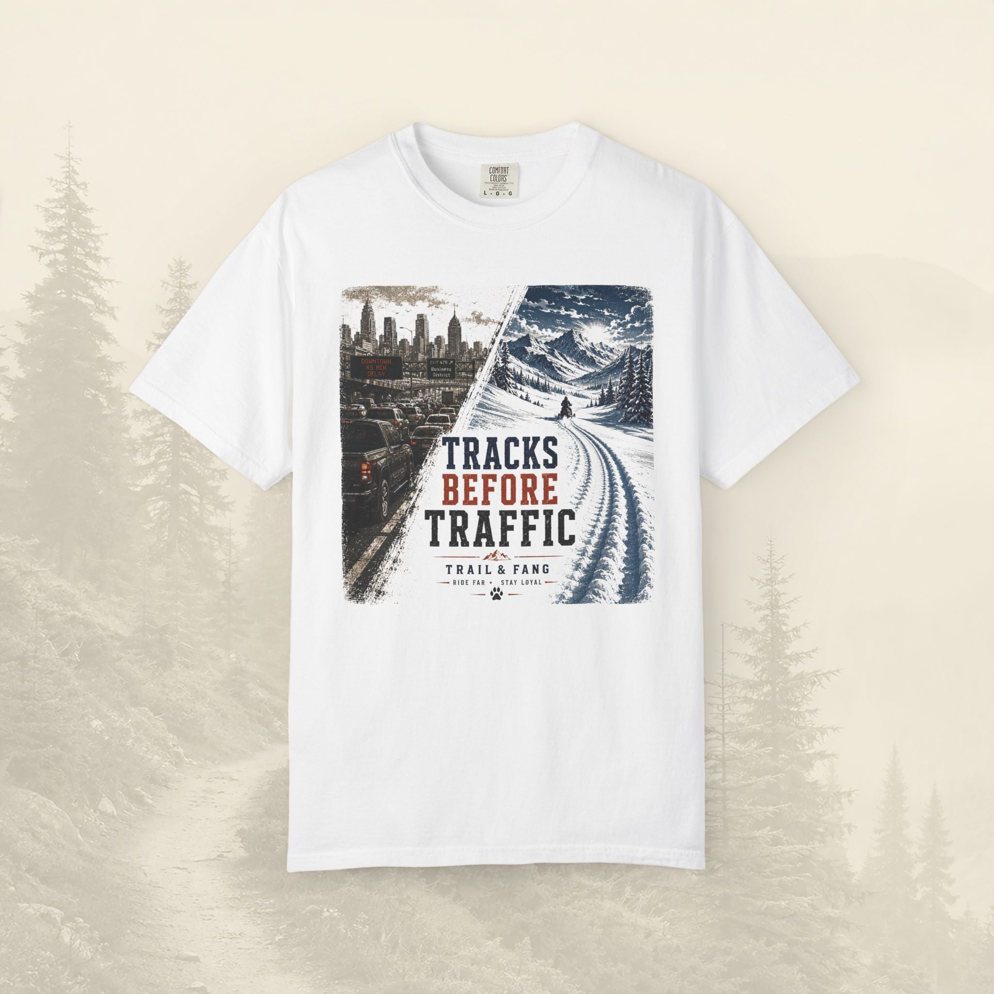 T-shirt "Tracks Before Traffic"