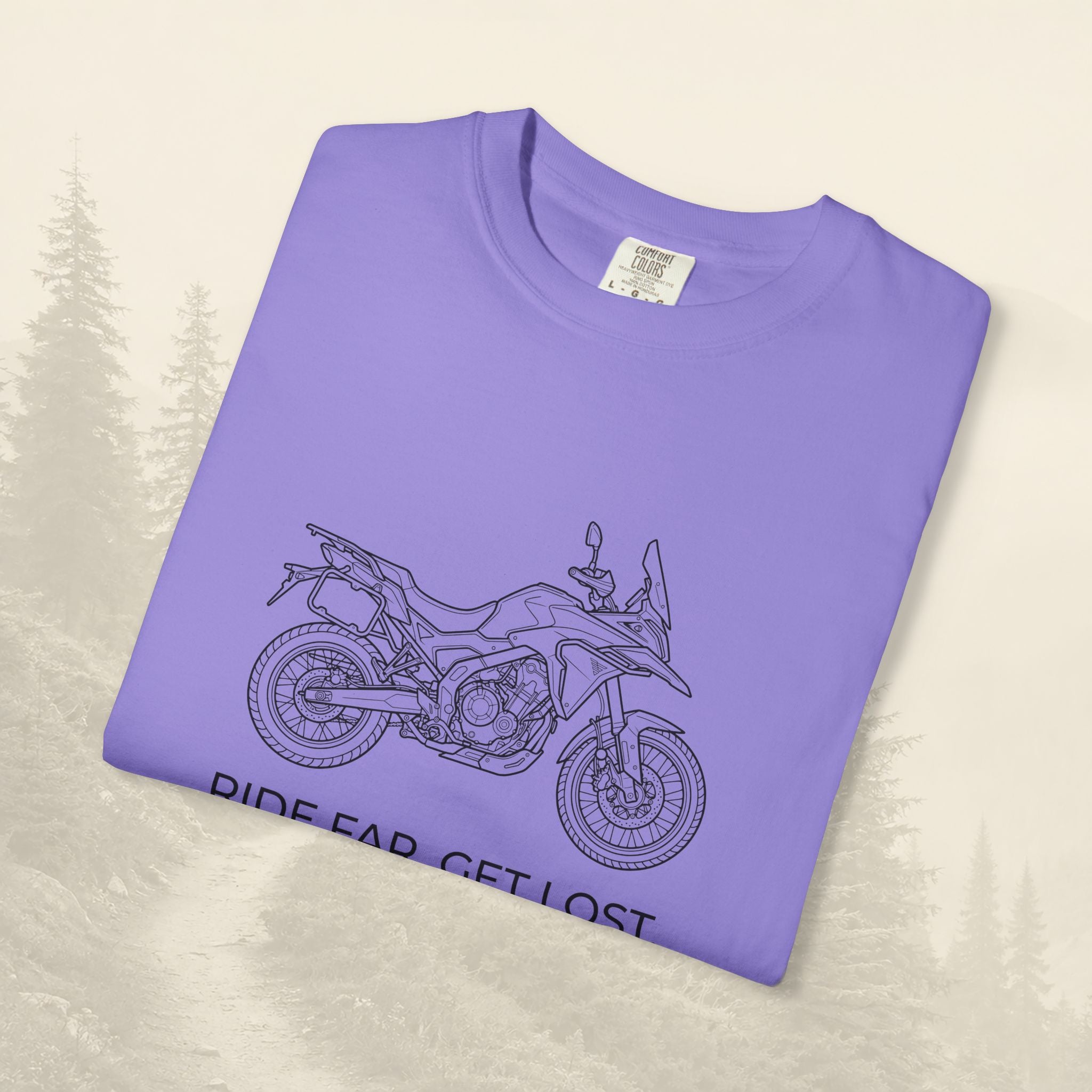 T-shirt moto Aventure Loin Perdu