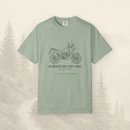 Les frontières ne sont que des lignes - T-shirt moto aventure