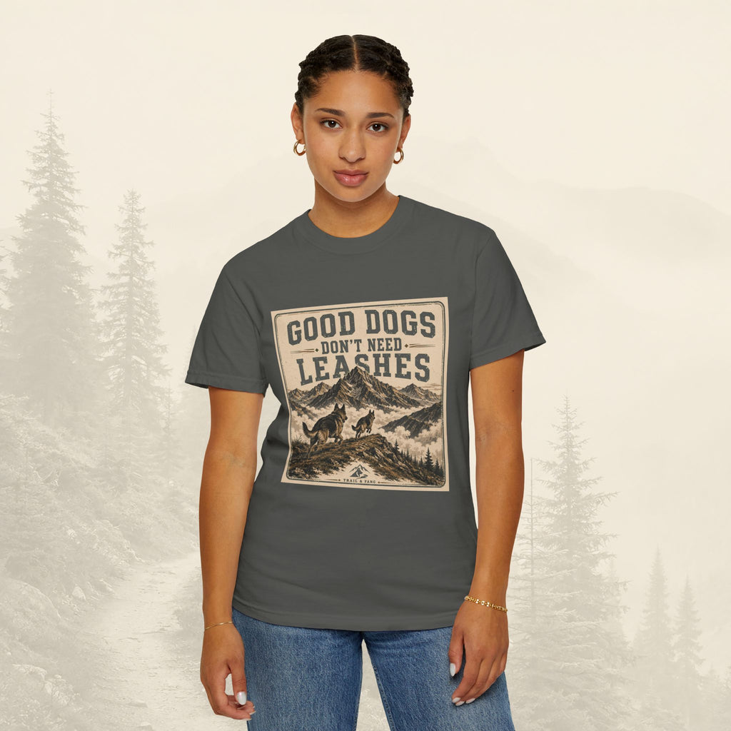 T-shirt "Les bons chiens n'ont pas besoin de laisse"