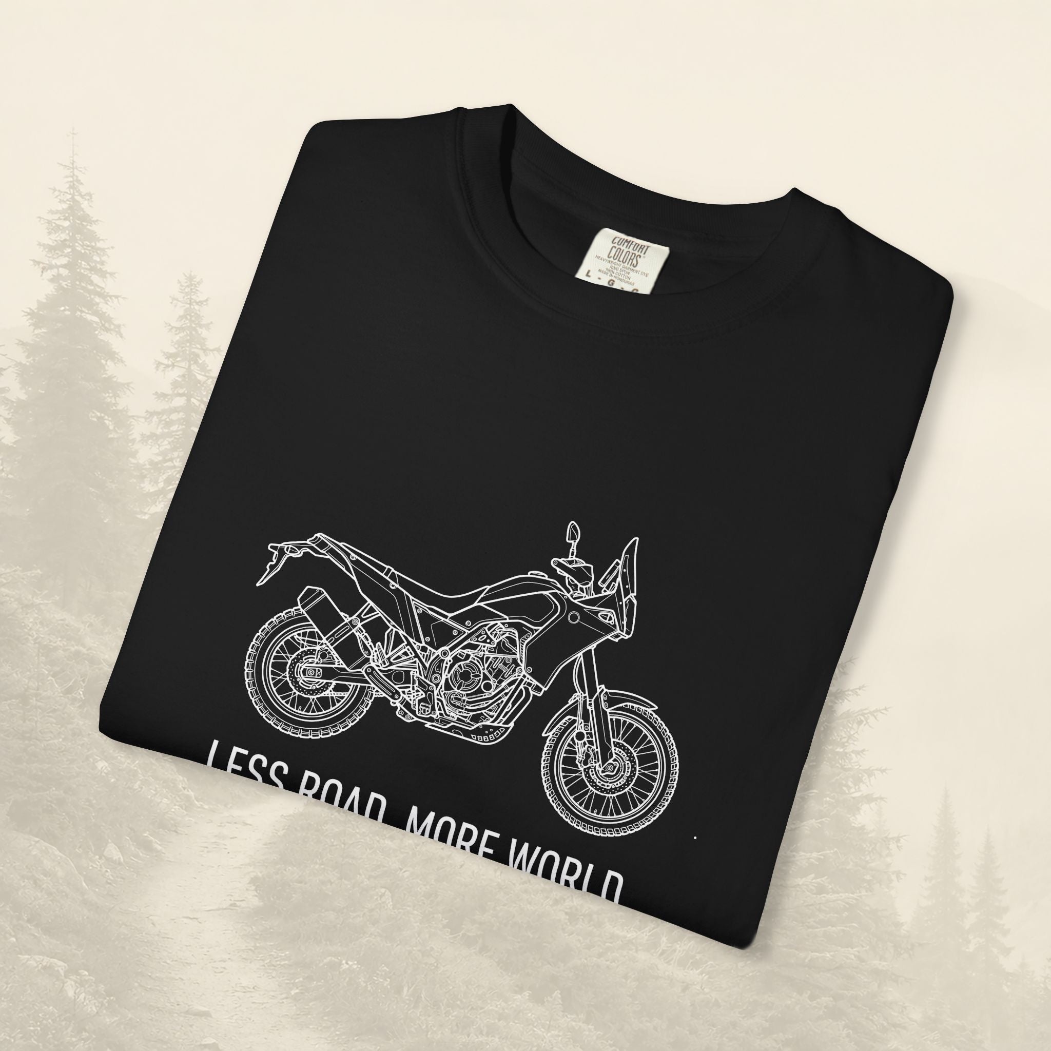 Moins de Route Plus de Monde Moto Aventure T-shirt
