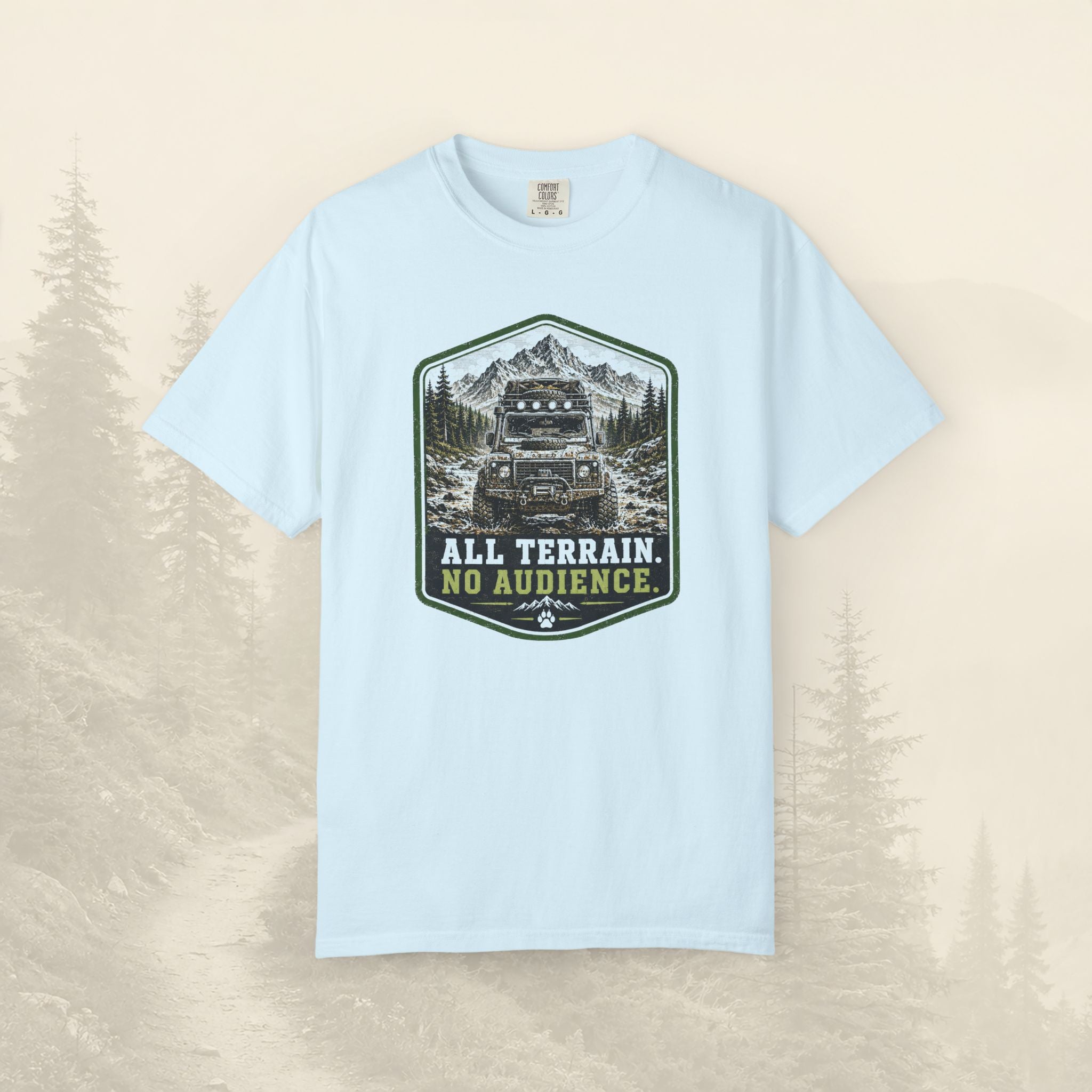 T-shirt tout-terrain, pas de public