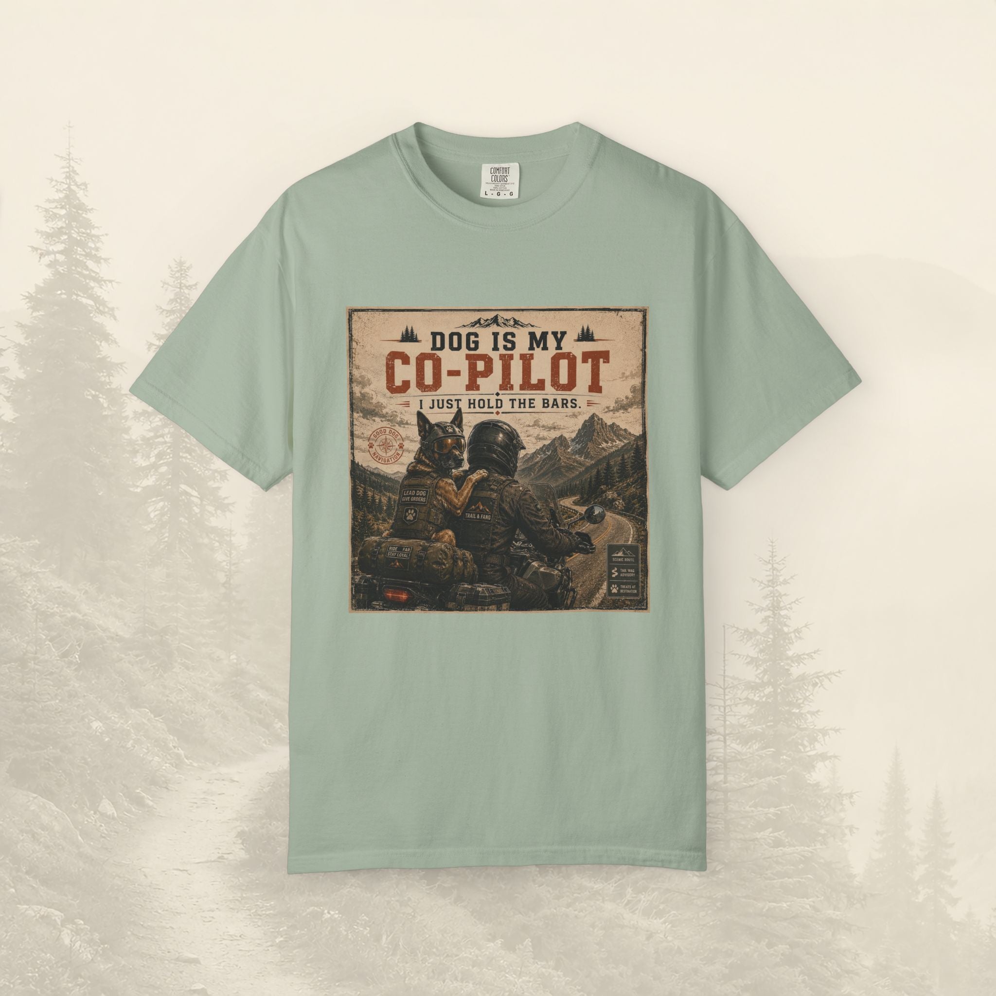 T-shirt « Mon chien est mon copilote »