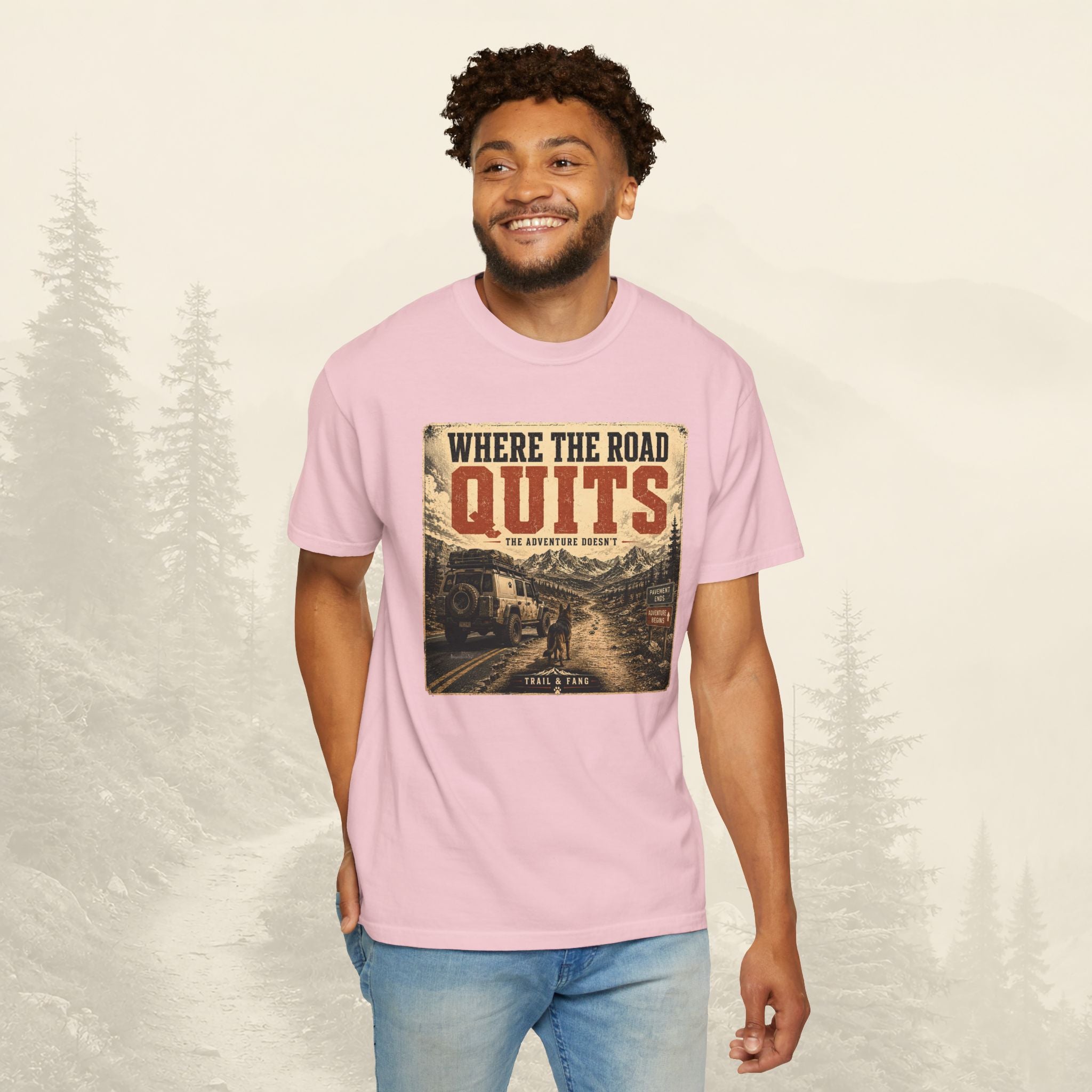 T-shirt Là où la route s'arrête