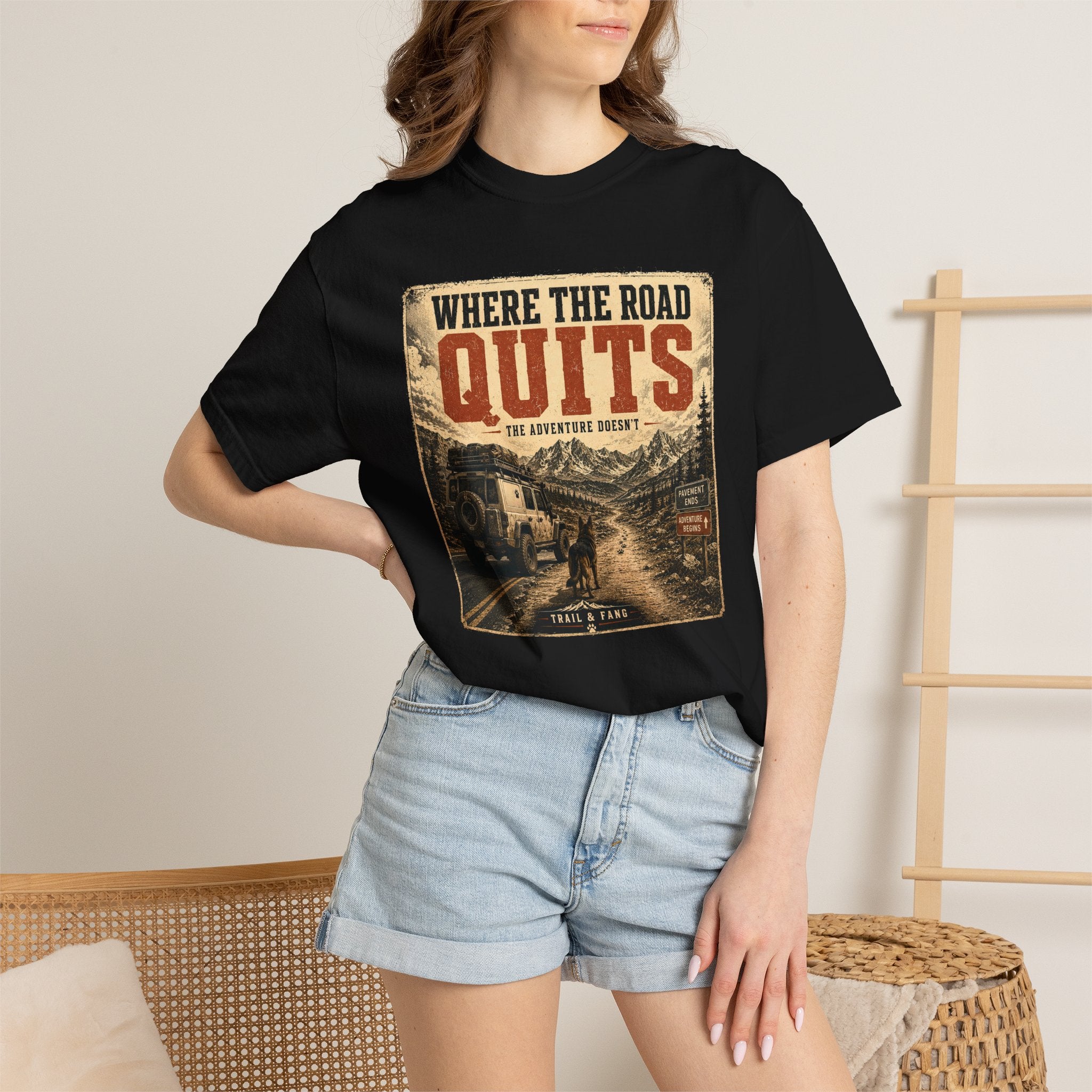 T-shirt Là où la route s'arrête