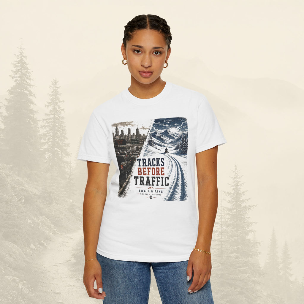 T-shirt "Tracks Before Traffic"