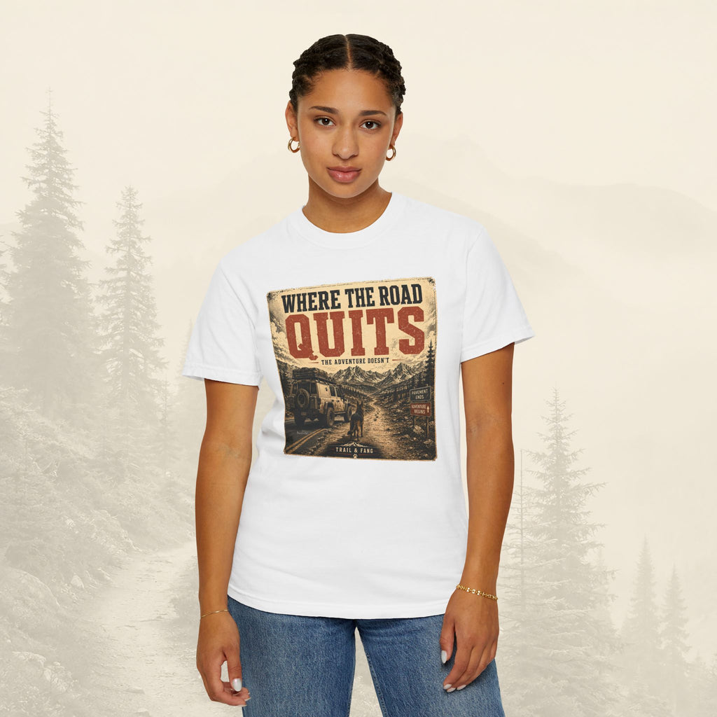 T-shirt Là où la route s'arrête