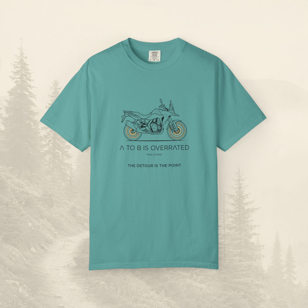 Le détour, c'est le but : T-shirt moto-aventure