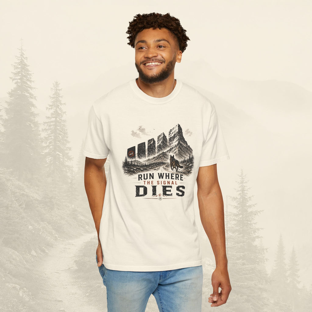 T-shirt Courir où le signal s'éteint