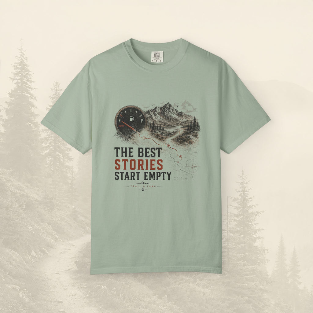 Les meilleures histoires commencent avec un t-shirt vide.