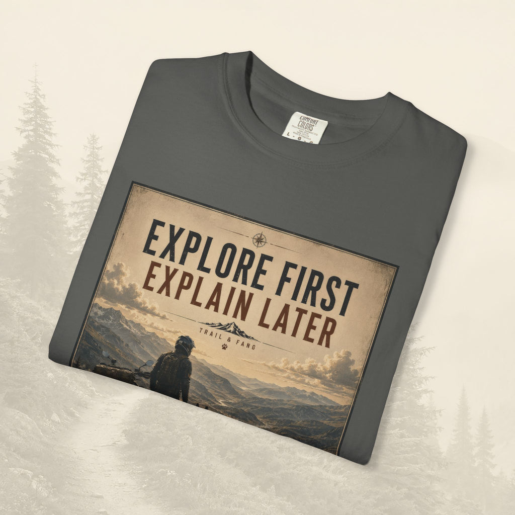 T-shirt « Explorez d'abord, expliquez ensuite »