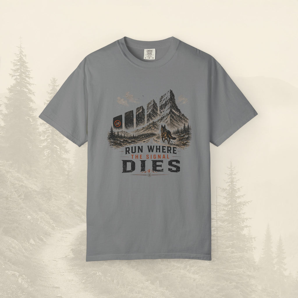 T-shirt Courir où le signal s'éteint