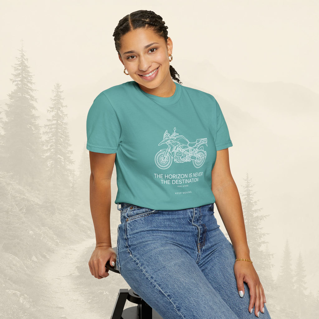 T-shirt moto Trail & Fang Horizon Destination Adventure