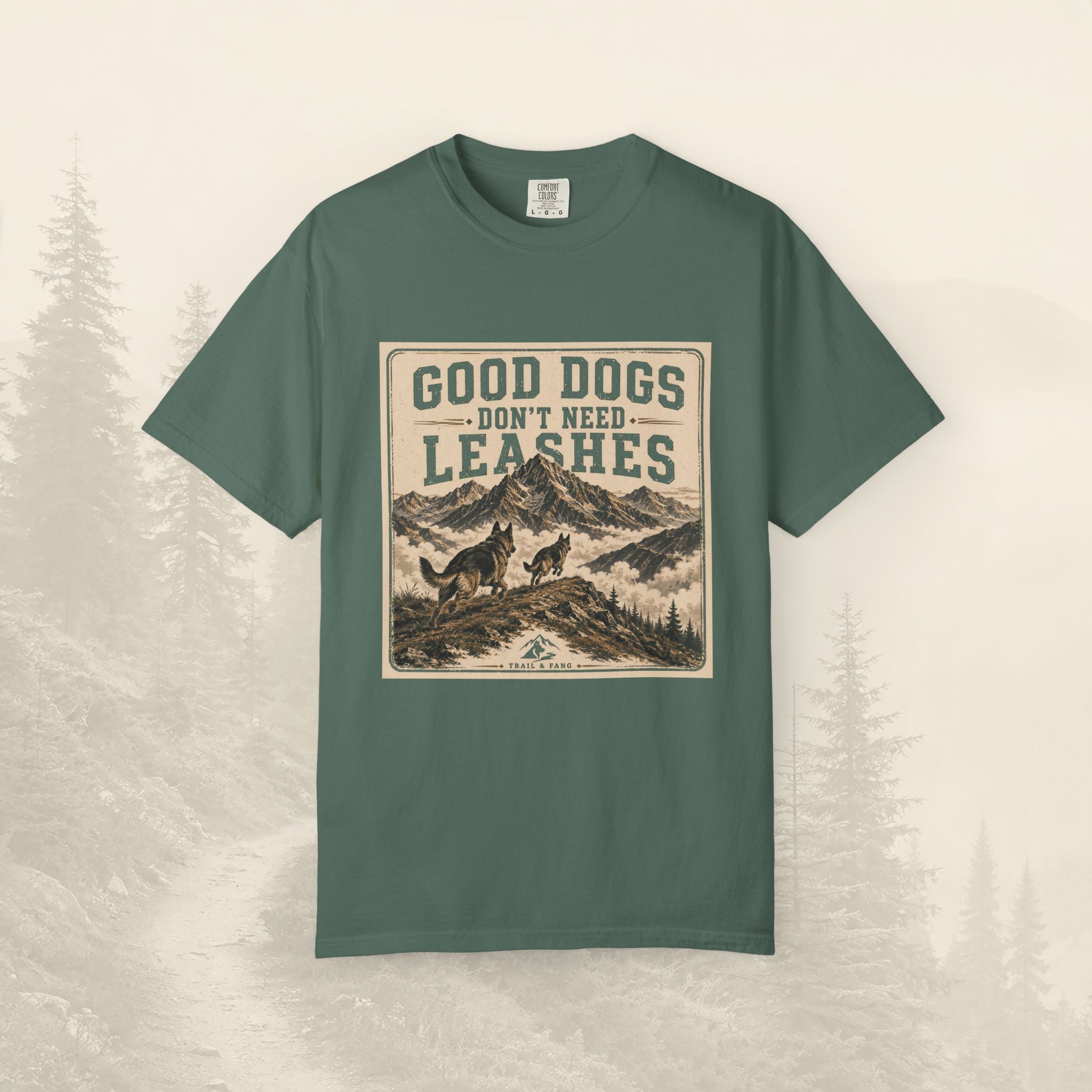T-shirt "Les bons chiens n'ont pas besoin de laisse"