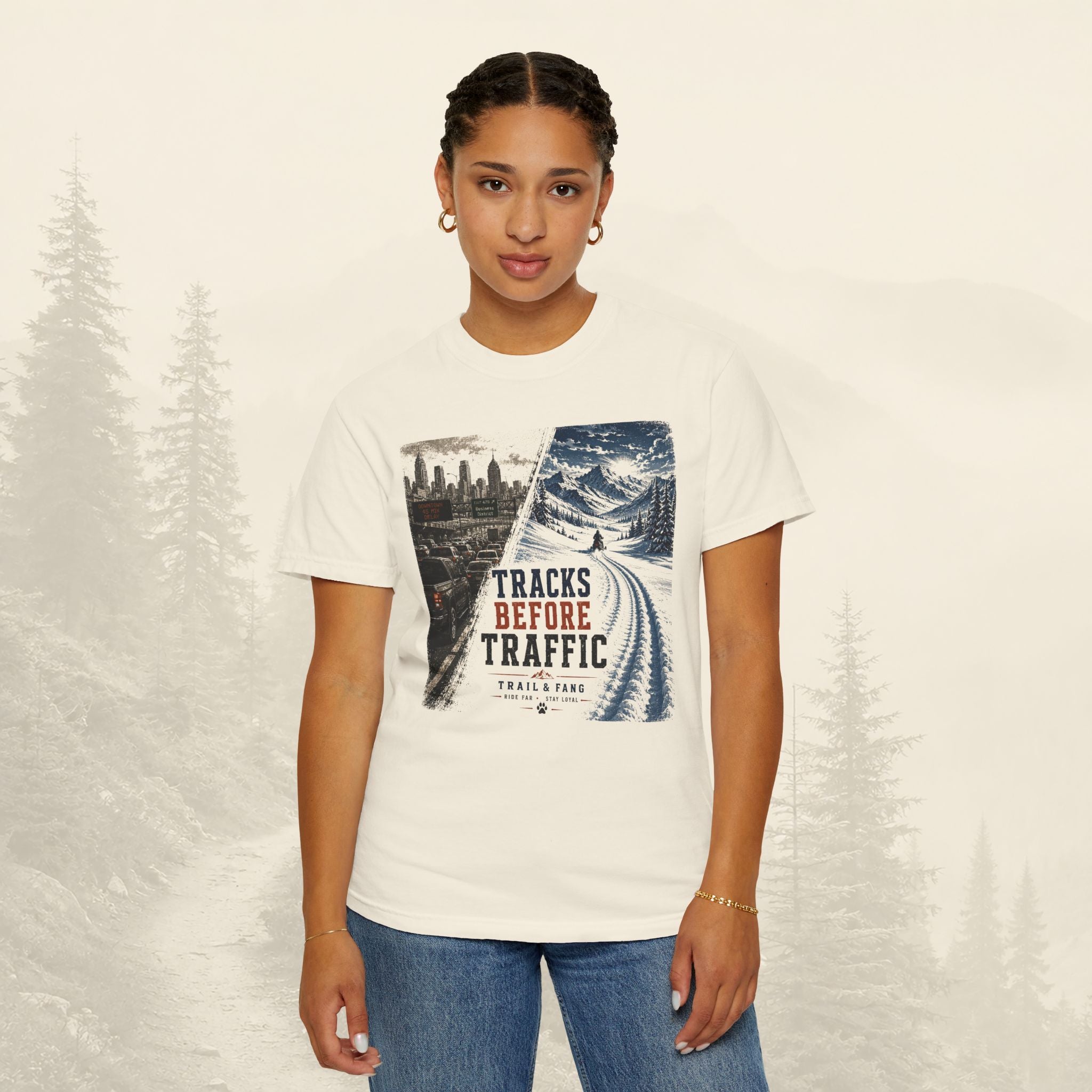 T-shirt "Tracks Before Traffic"