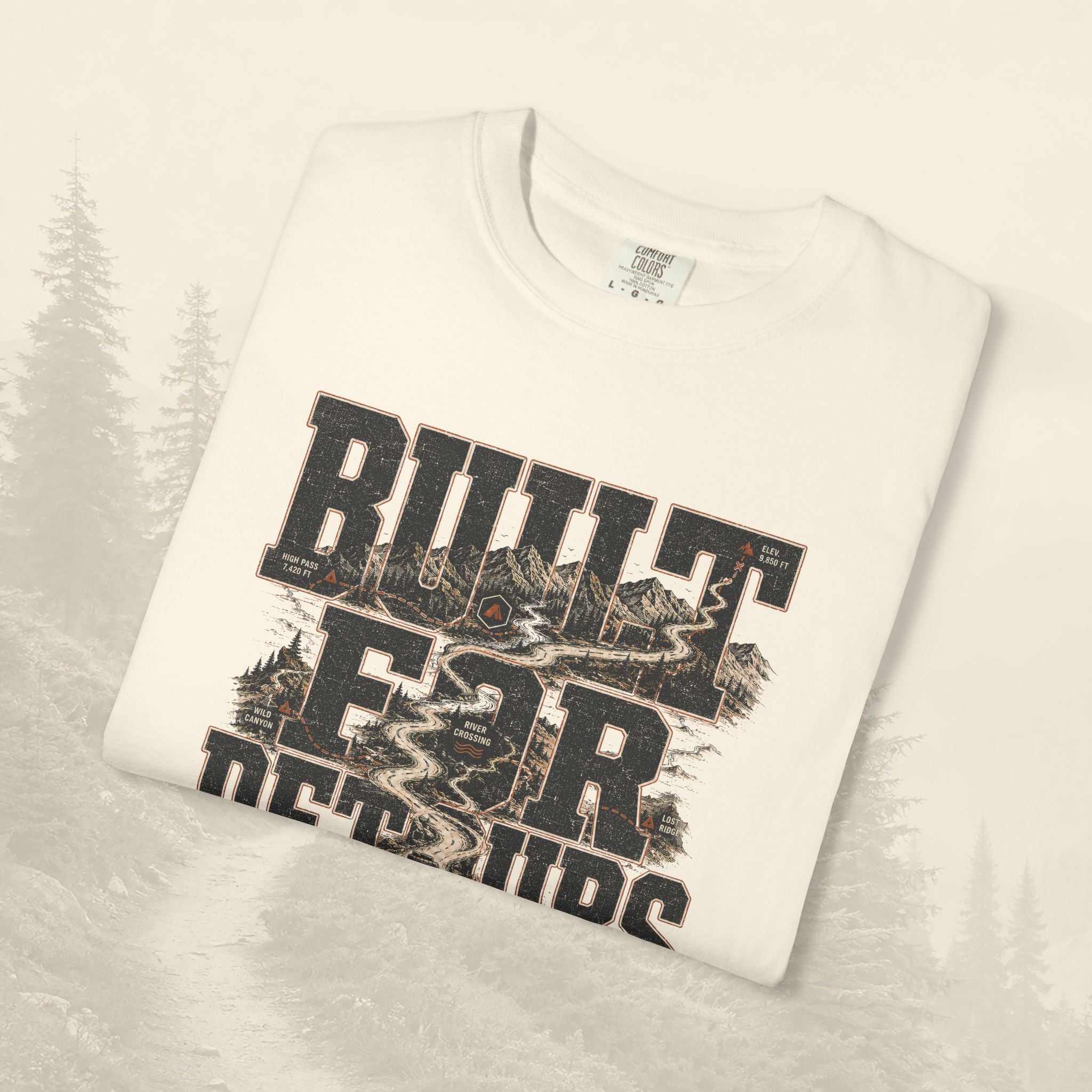 T-shirt Conçu Pour Les Détours