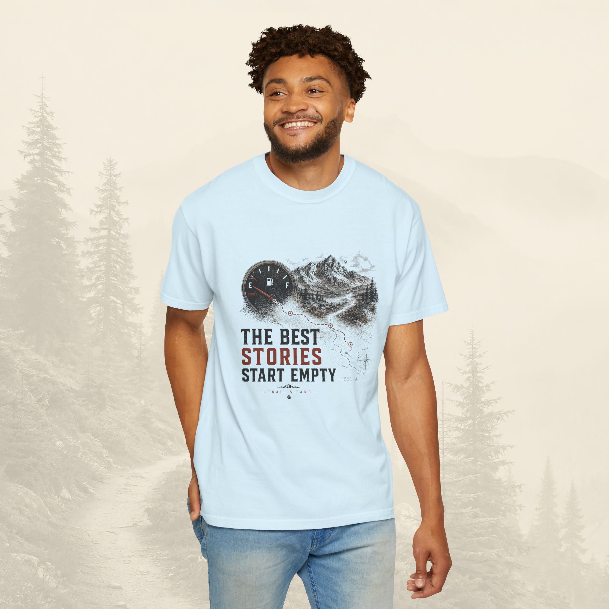 Les meilleures histoires commencent avec un t-shirt vide.