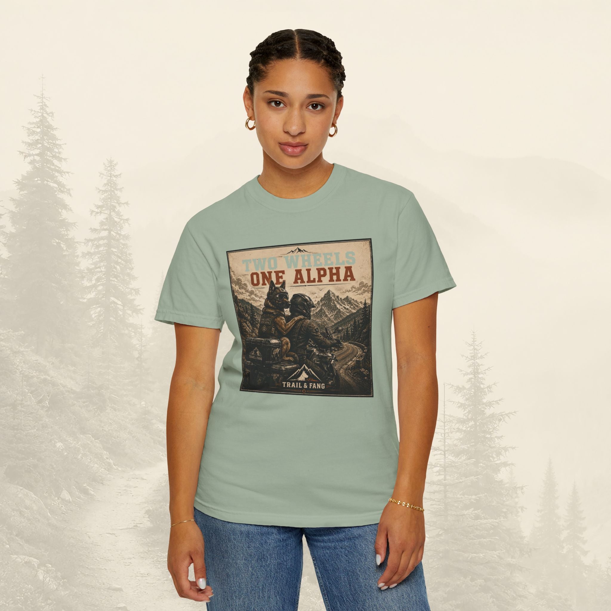 T-shirt Two Wheels One Alpha