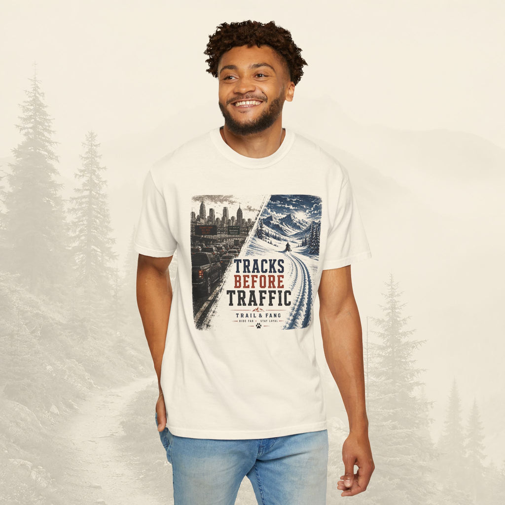 T-shirt "Tracks Before Traffic"