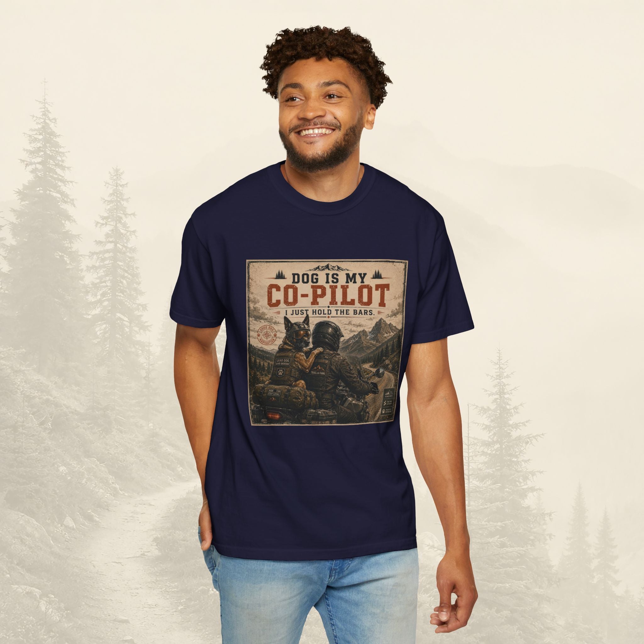 T-shirt « Mon chien est mon copilote »