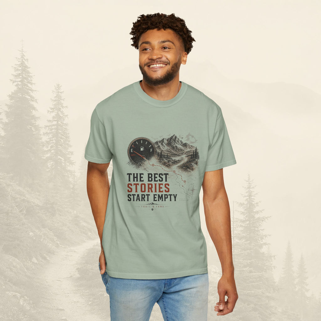 Les meilleures histoires commencent avec un t-shirt vide.