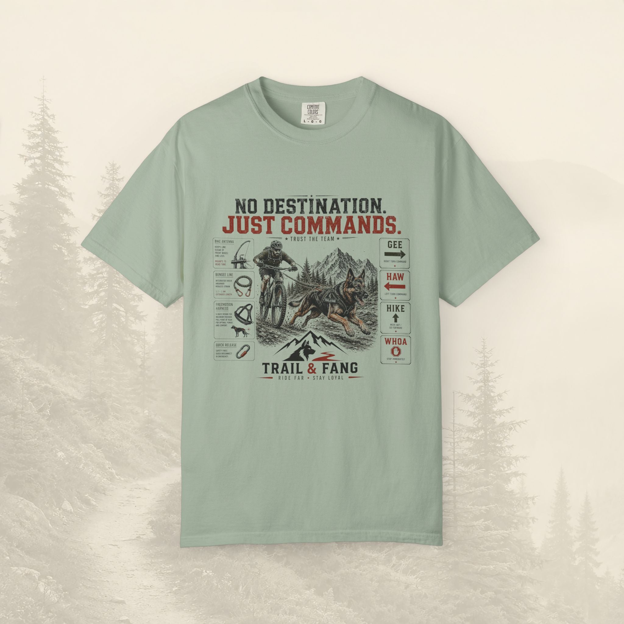 T-shirt « Pas de destination, juste des commandes »