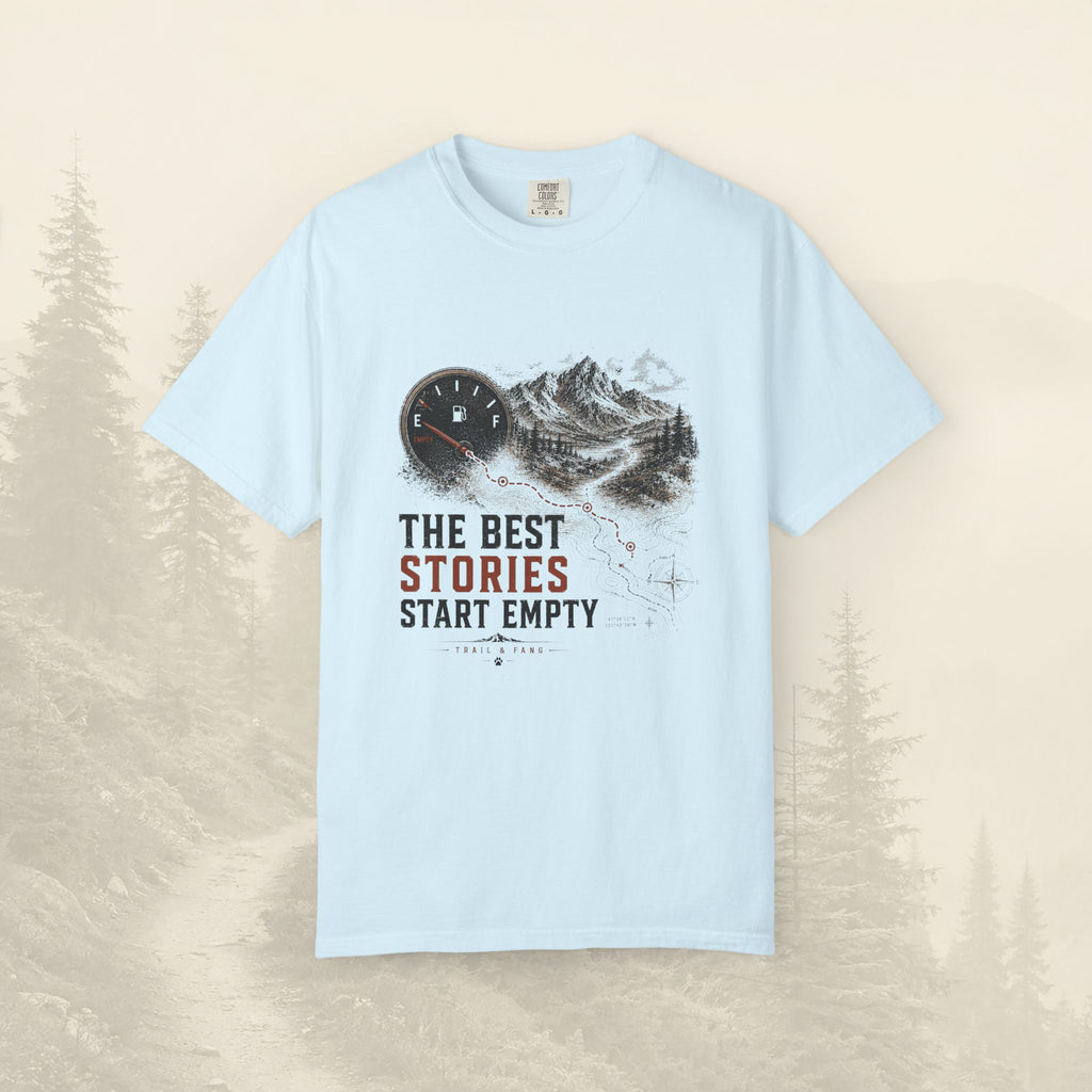 Les meilleures histoires commencent avec un t-shirt vide.