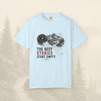 Les meilleures histoires commencent avec un t-shirt vide.