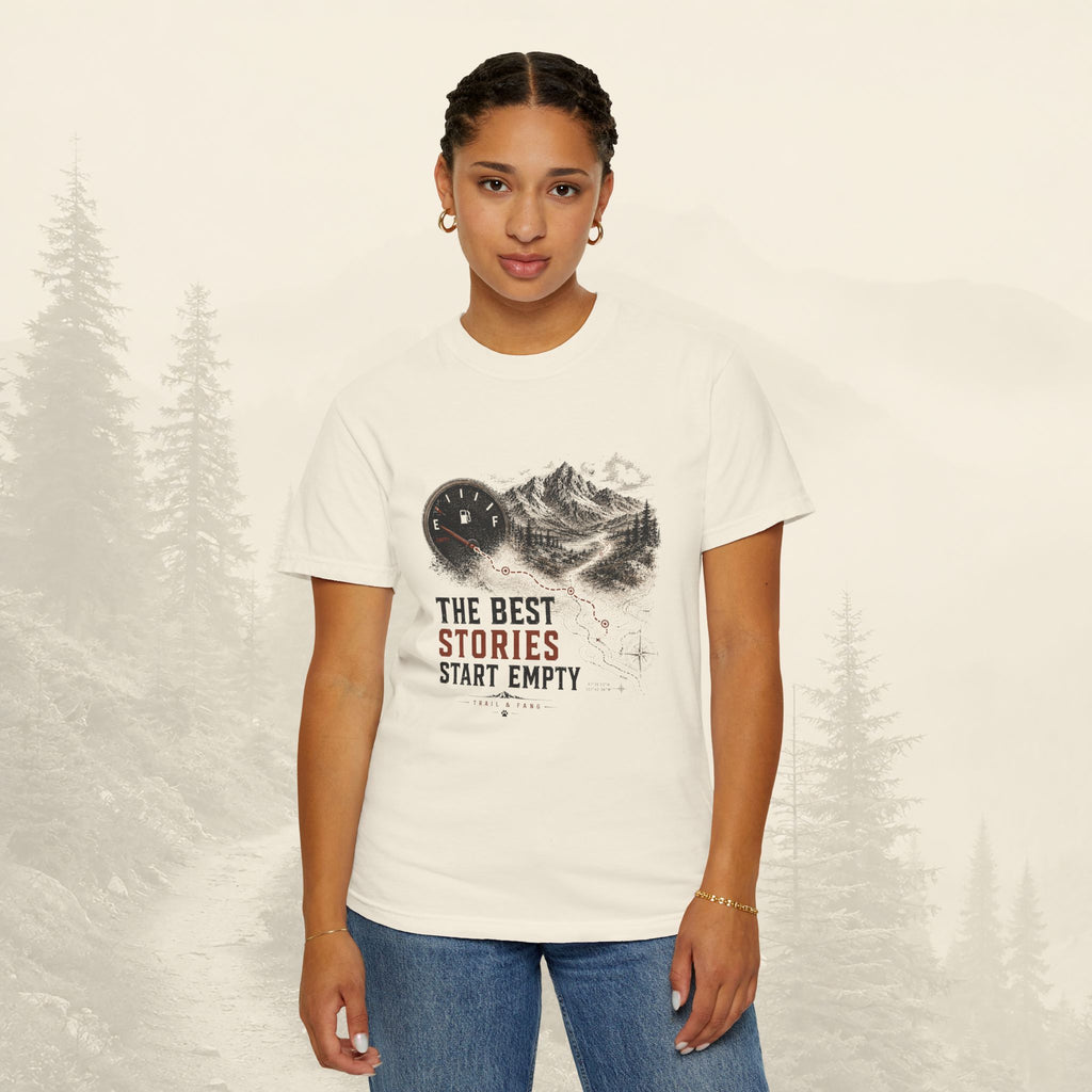 Les meilleures histoires commencent avec un t-shirt vide.
