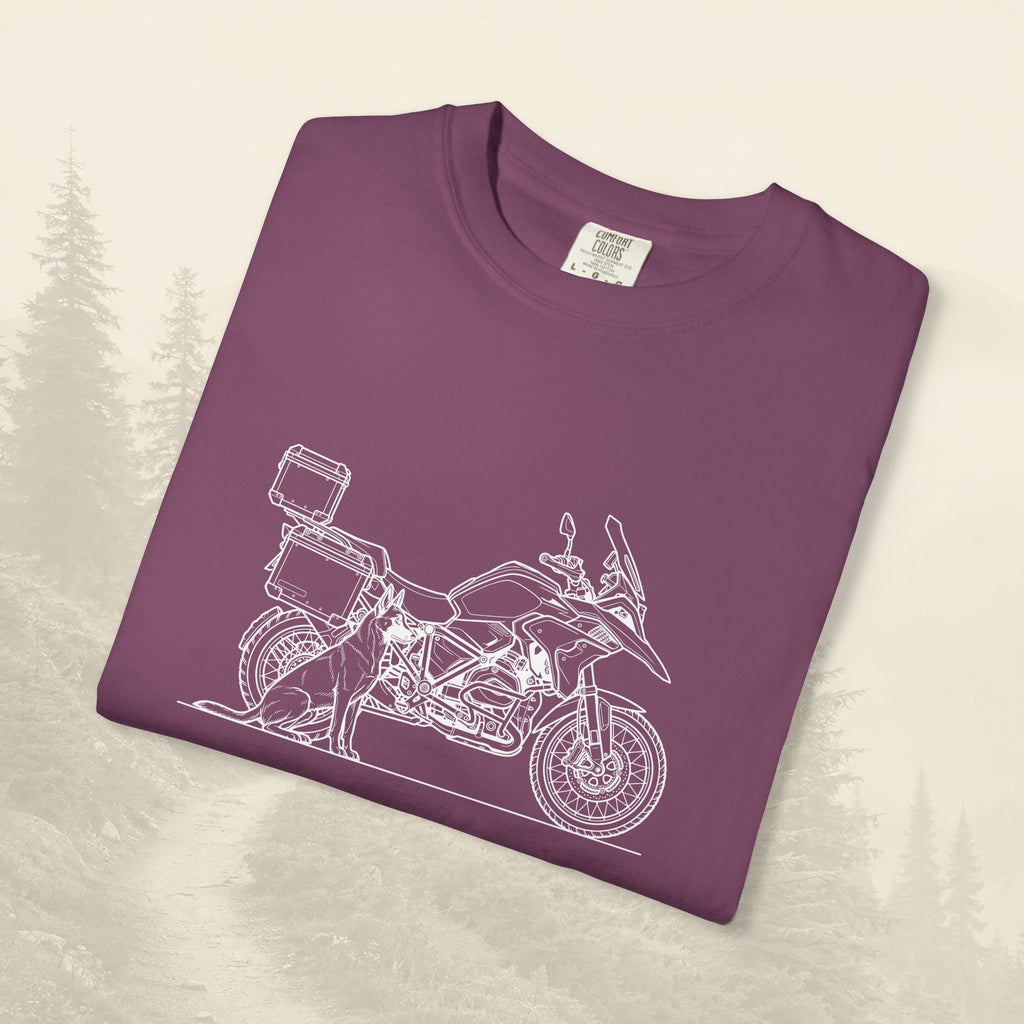 T-shirt moto d'aventure « Certains motards voyagent seuls »
