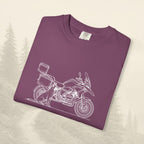 T-shirt moto d'aventure « Certains motards voyagent seuls »