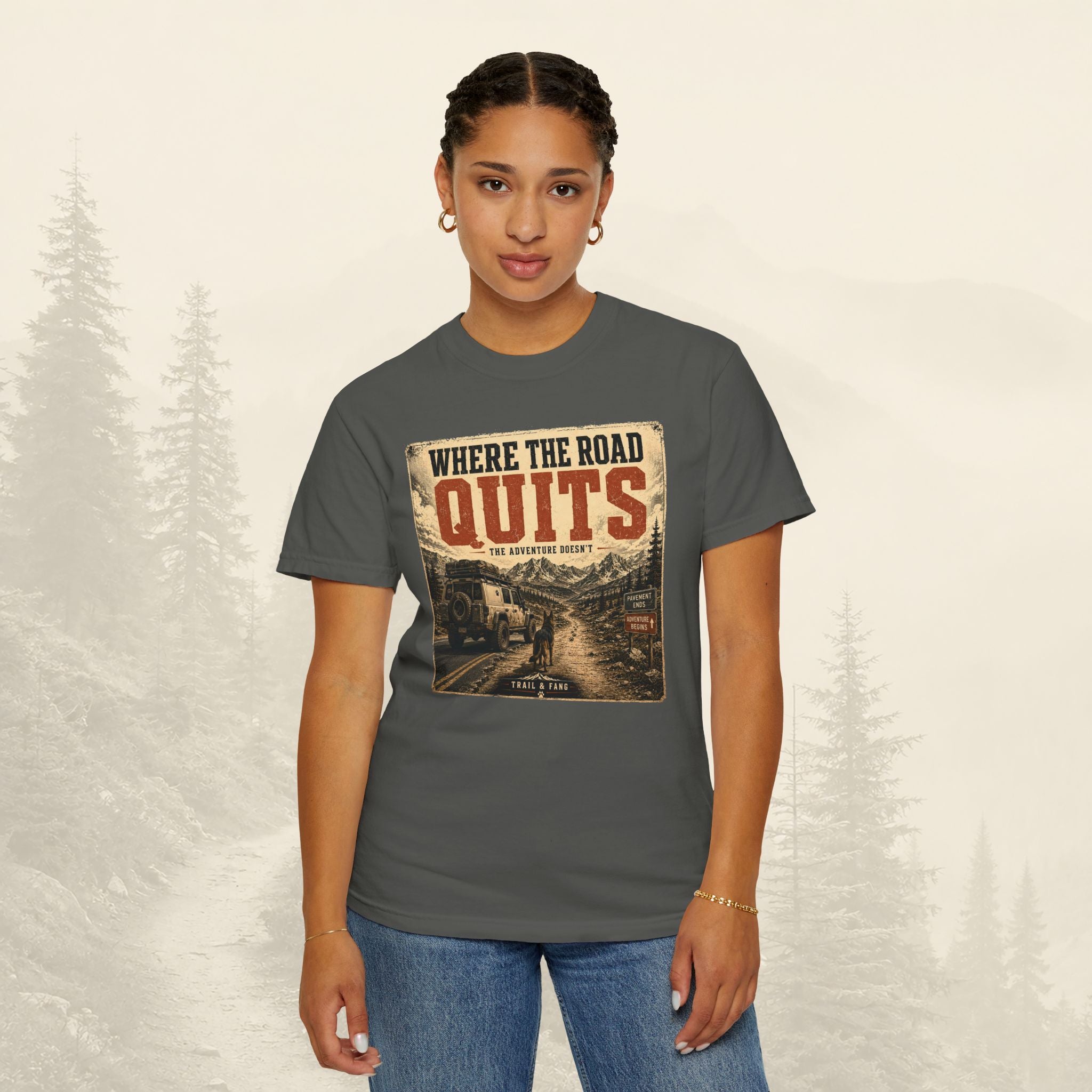 T-shirt Là où la route s'arrête