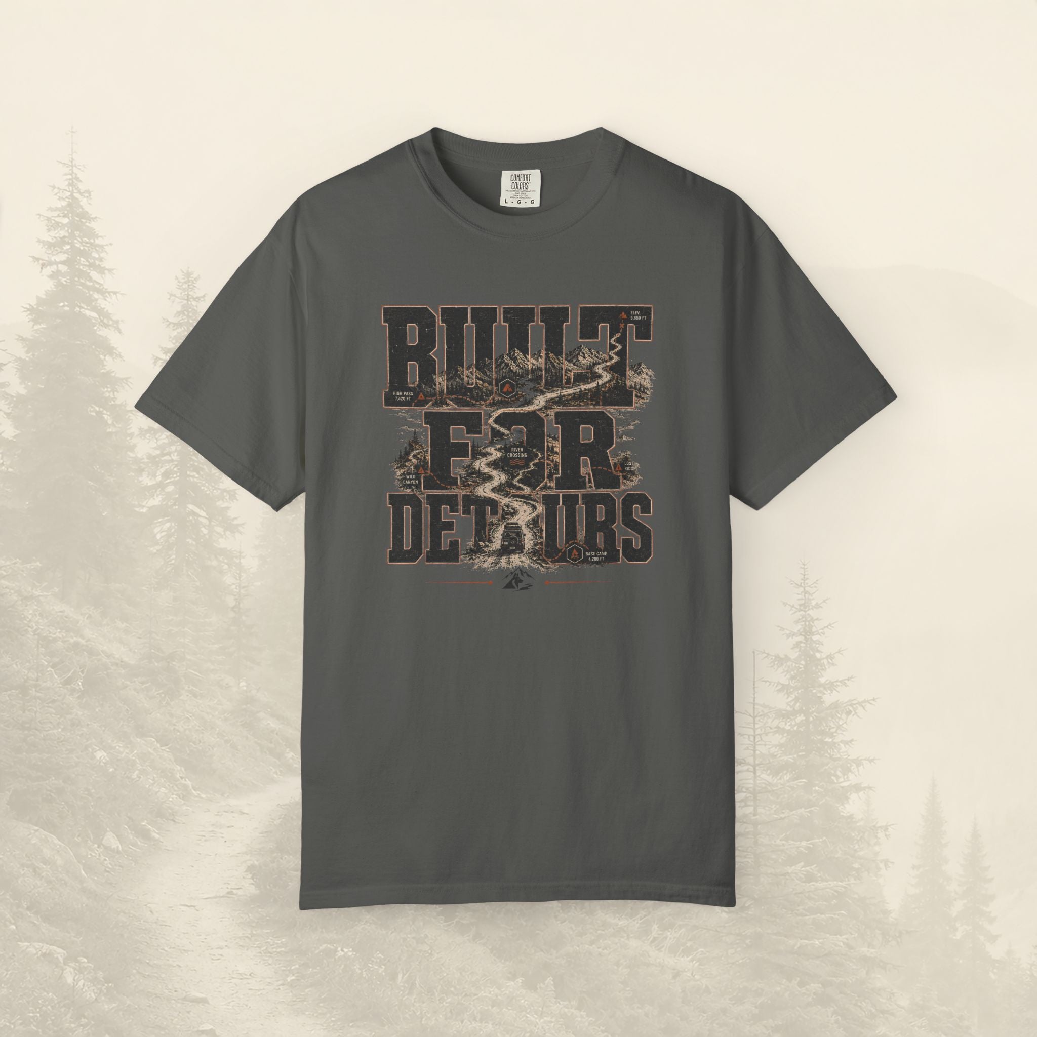T-shirt Conçu Pour Les Détours