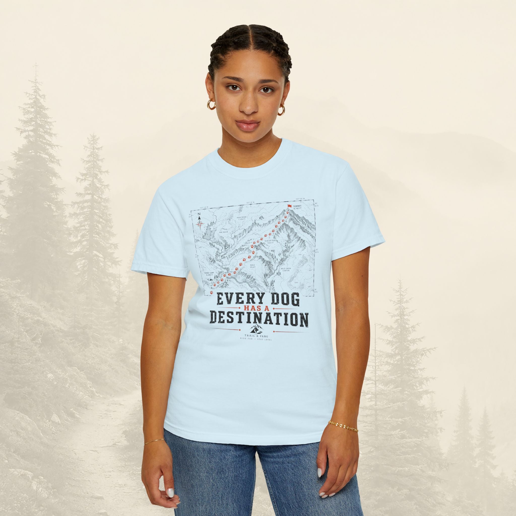 T-shirt Chaque chien a sa destination