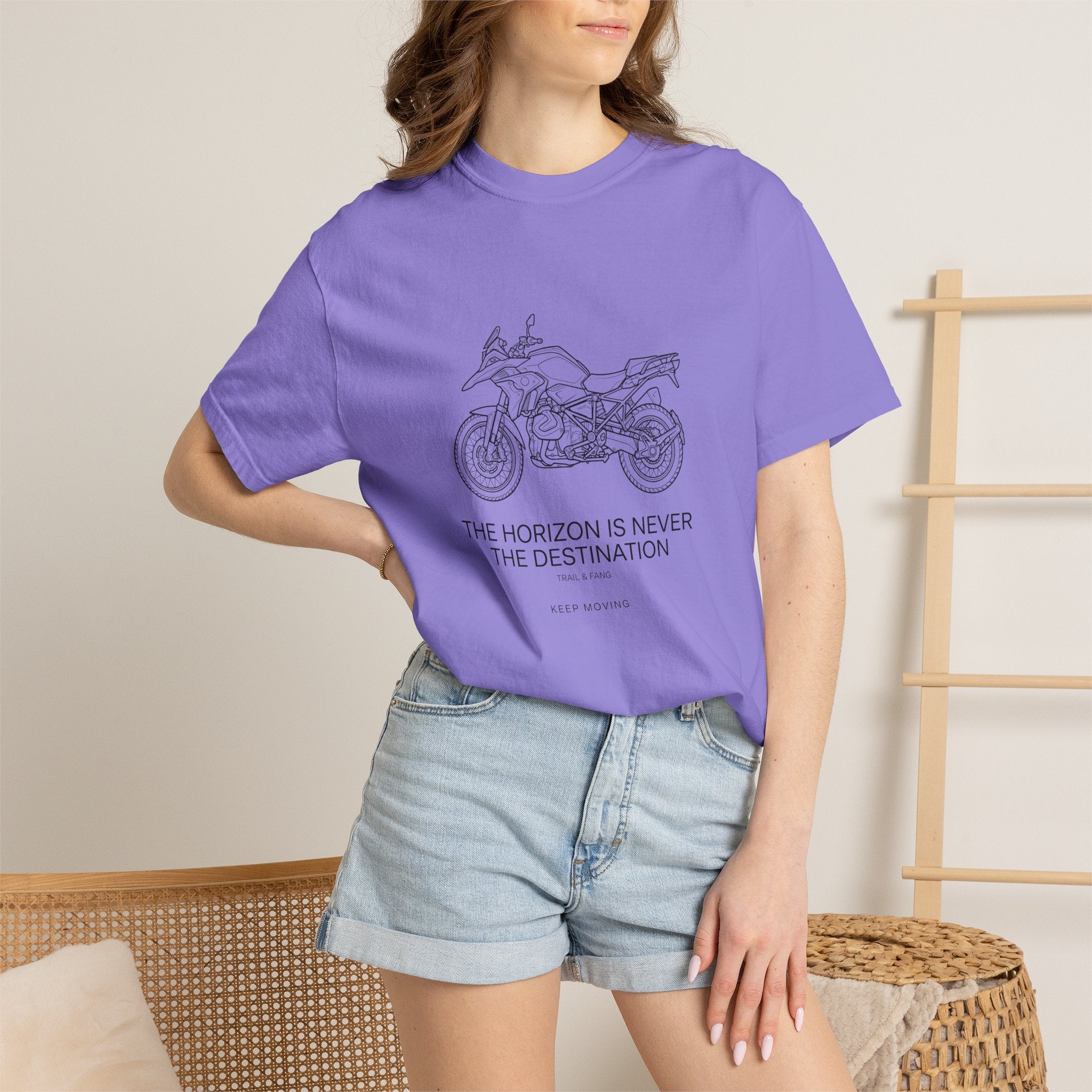 T-shirt moto Trail & Fang Horizon Destination Adventure