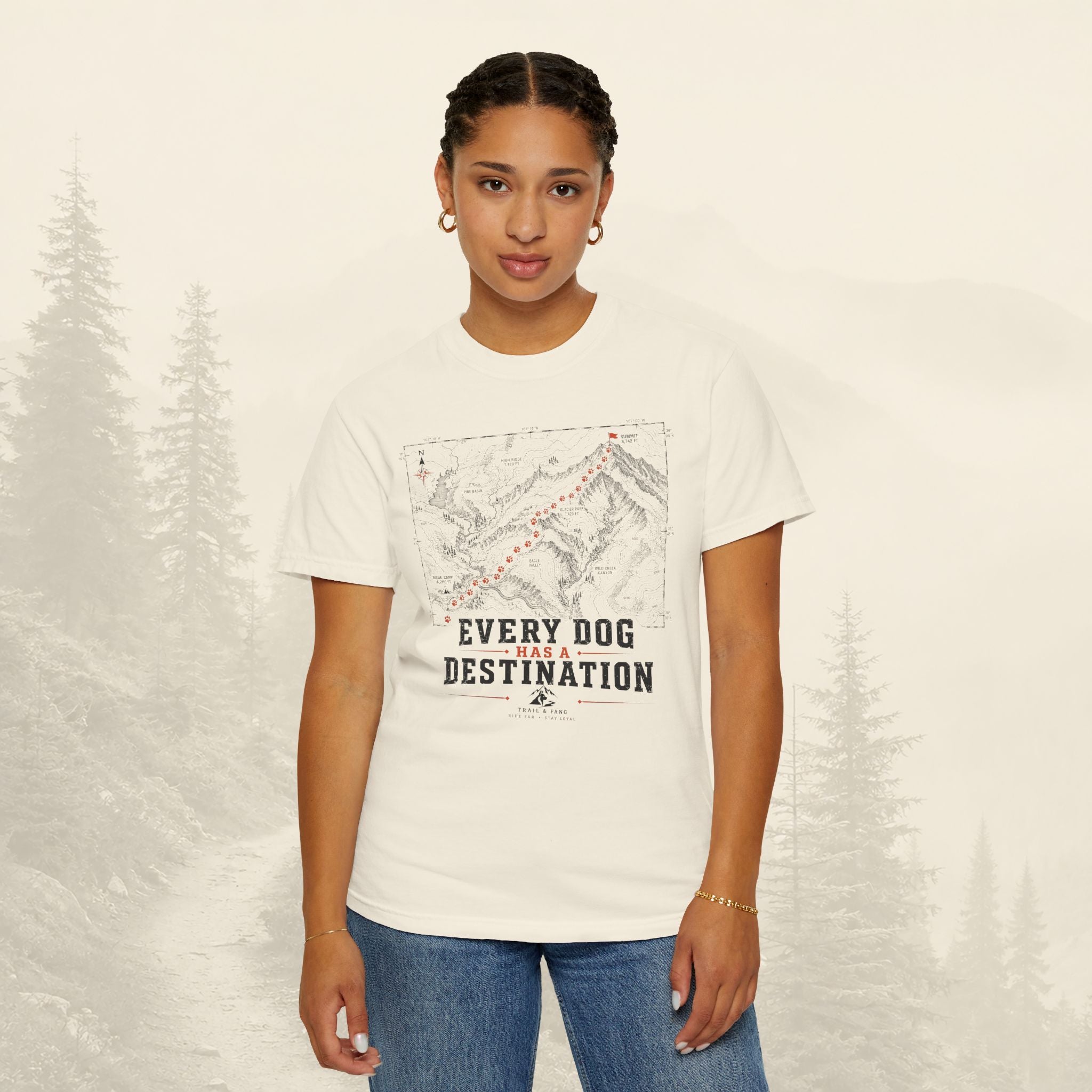 T-shirt Chaque chien a sa destination