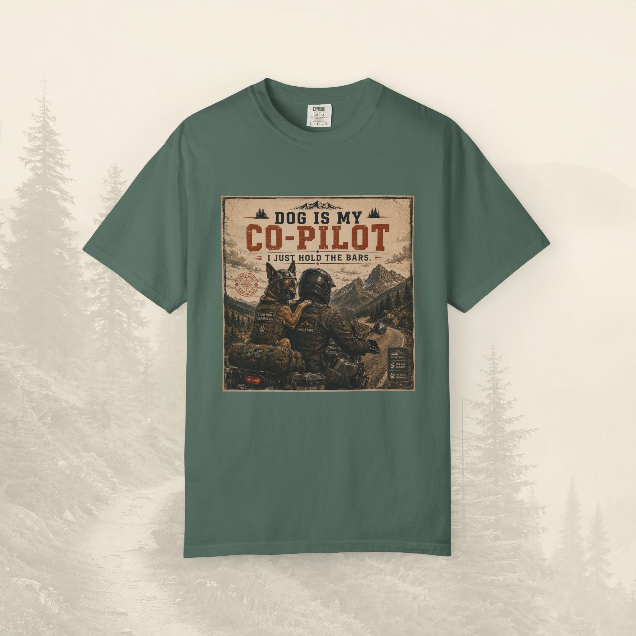 T-shirt « Mon chien est mon copilote »