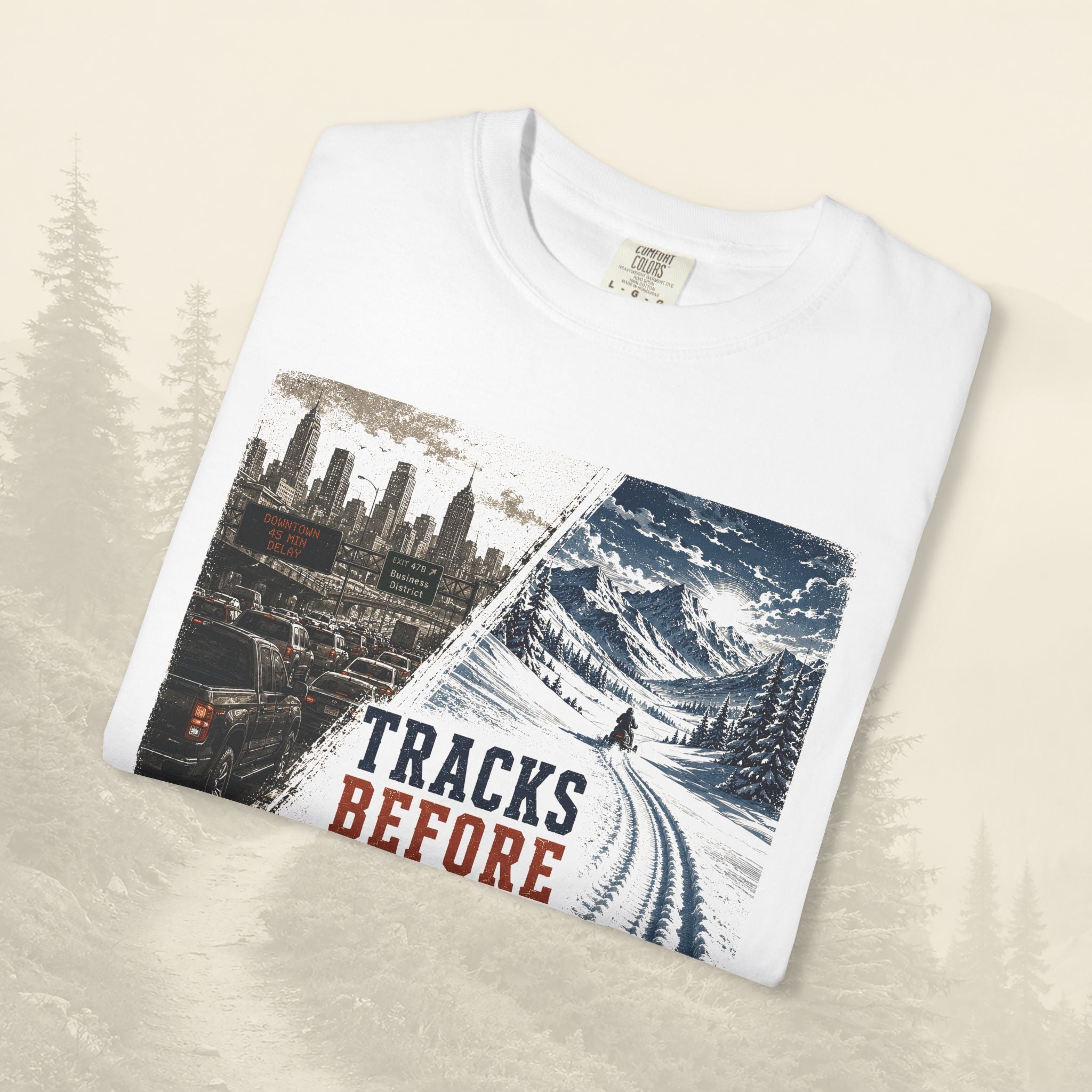 T-shirt "Tracks Before Traffic"