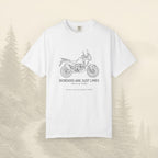 Les frontières ne sont que des lignes - T-shirt moto aventure
