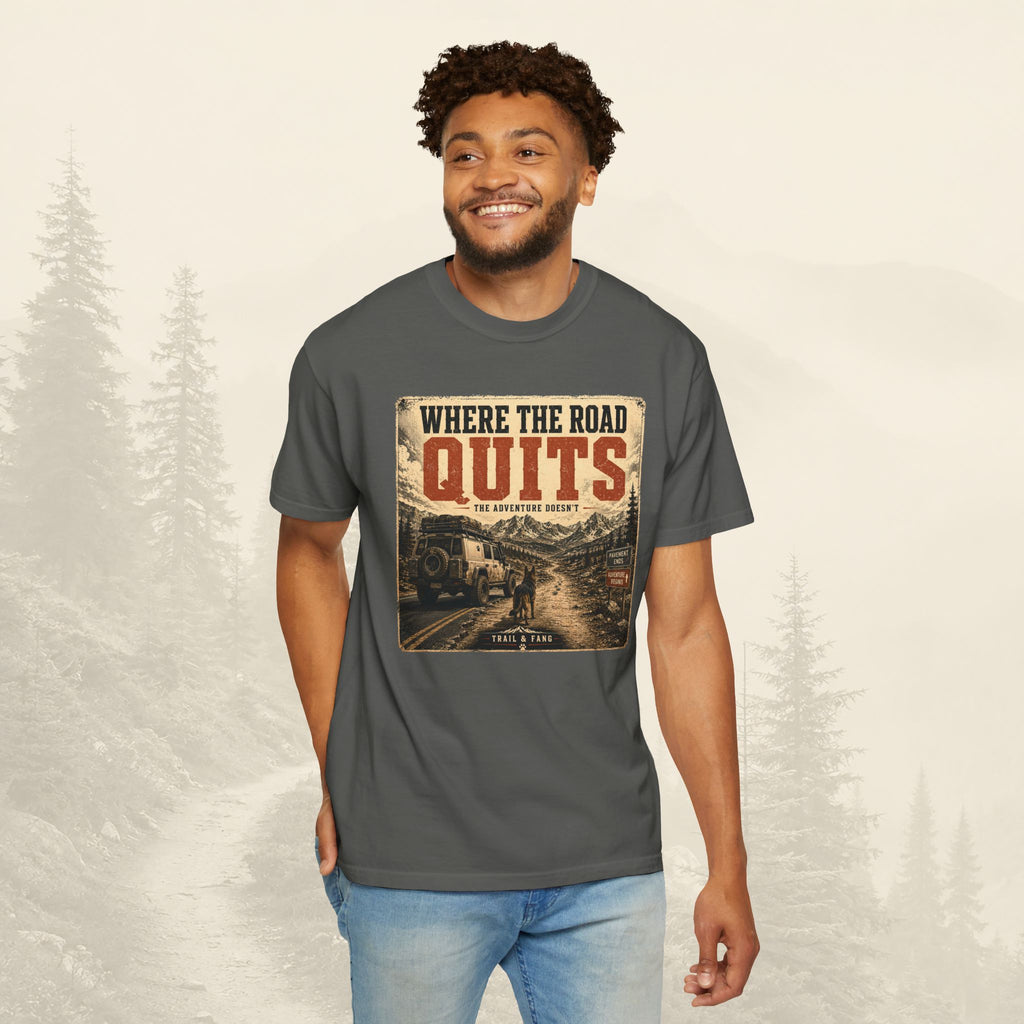 T-shirt Là où la route s'arrête