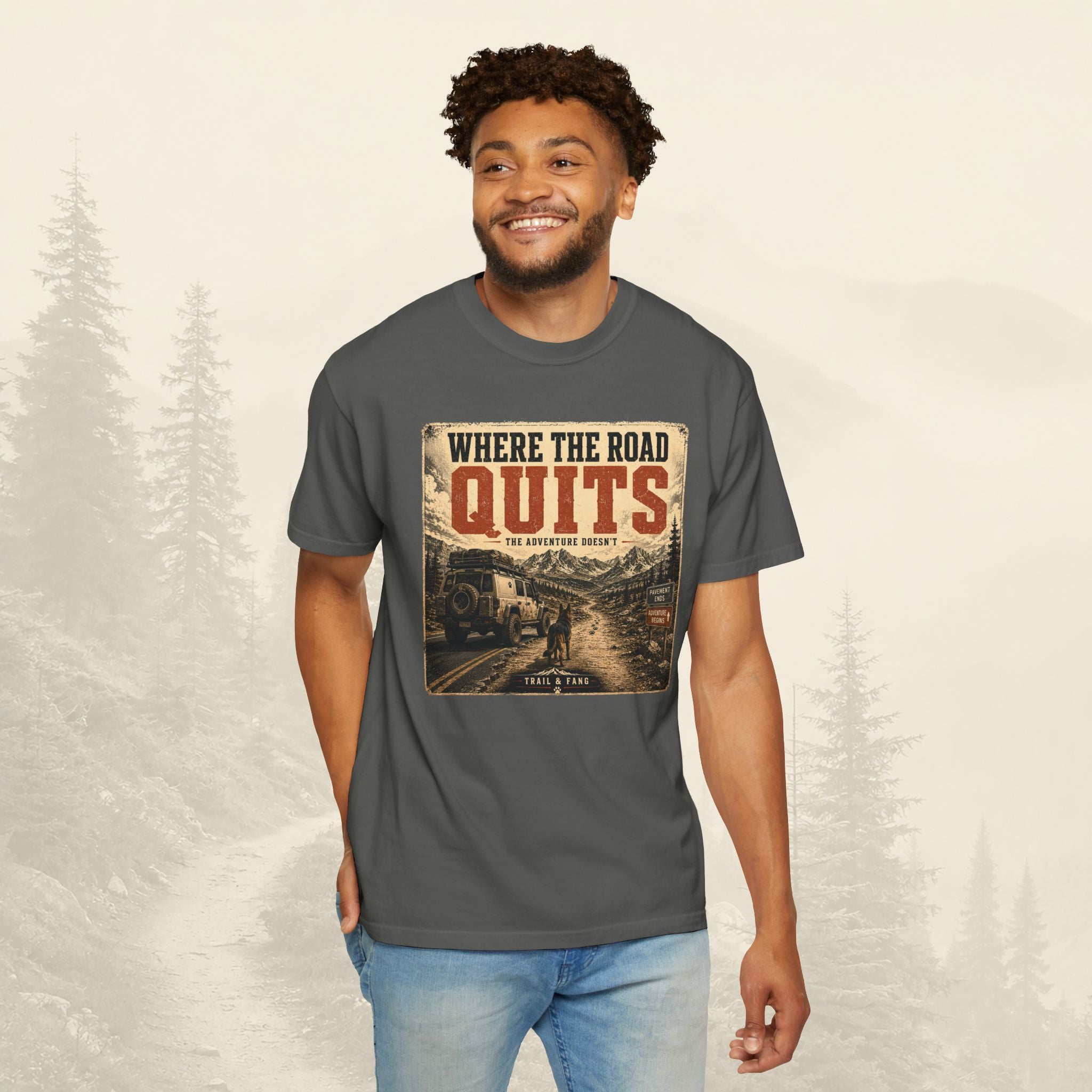 T-shirt Là où la route s'arrête