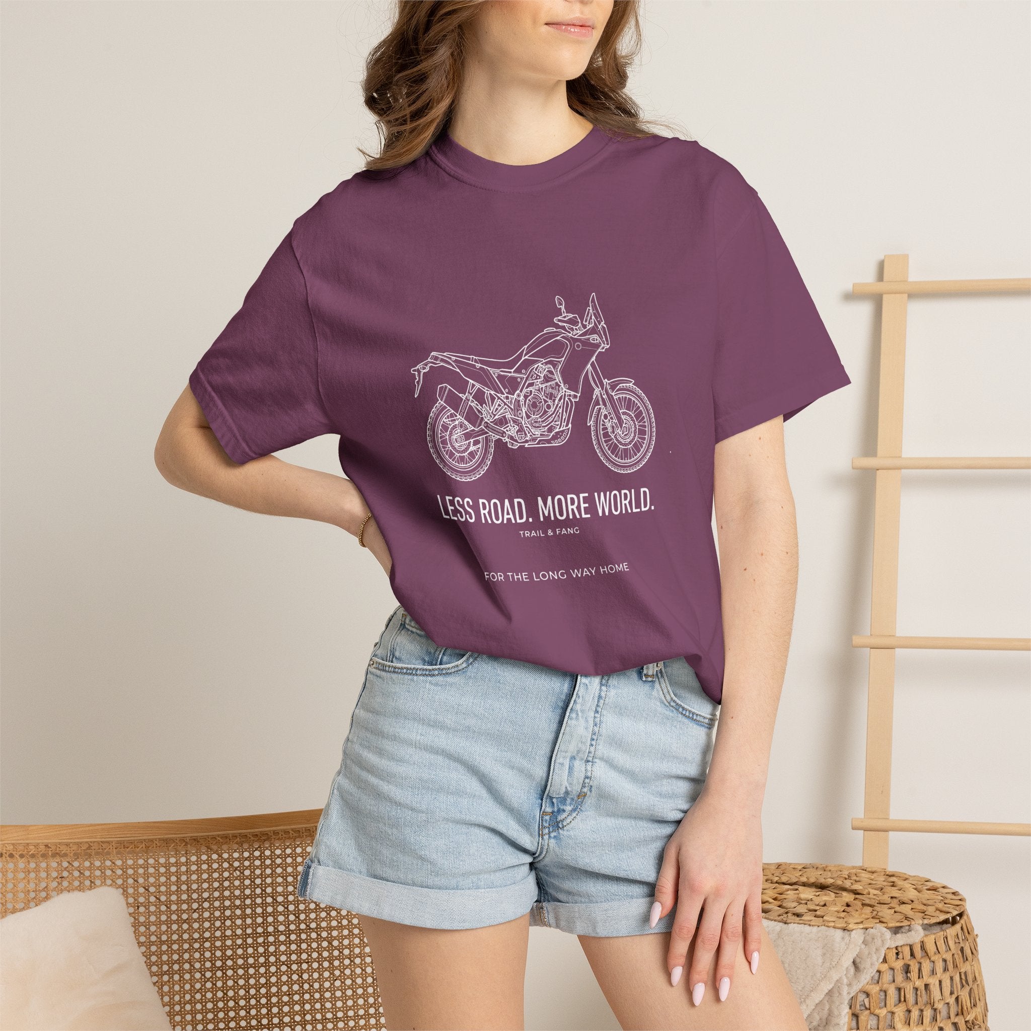 Moins de Route Plus de Monde Moto Aventure T-shirt