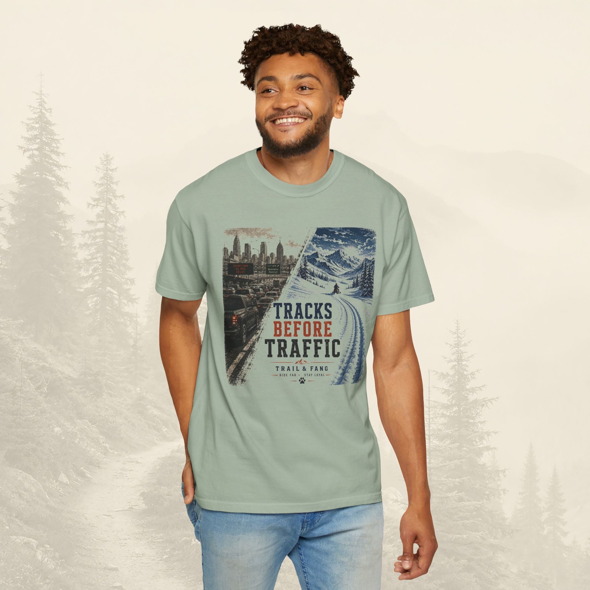 T-shirt "Tracks Before Traffic"