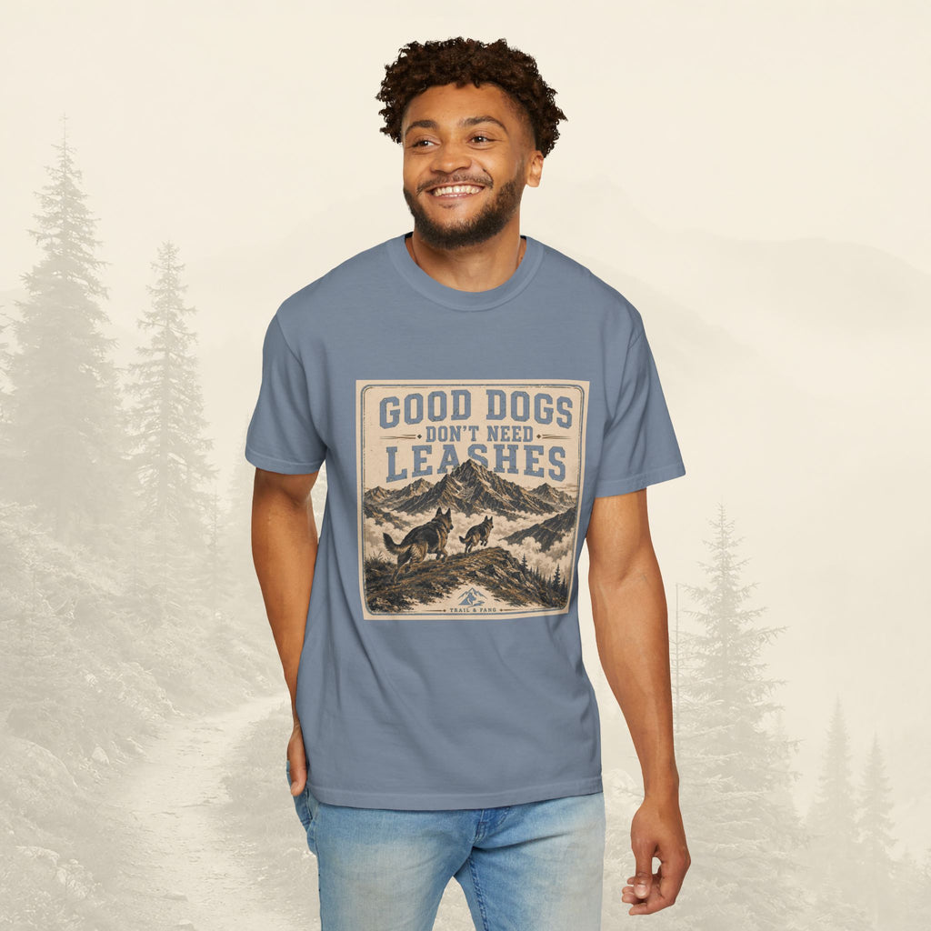 T-shirt "Les bons chiens n'ont pas besoin de laisse"
