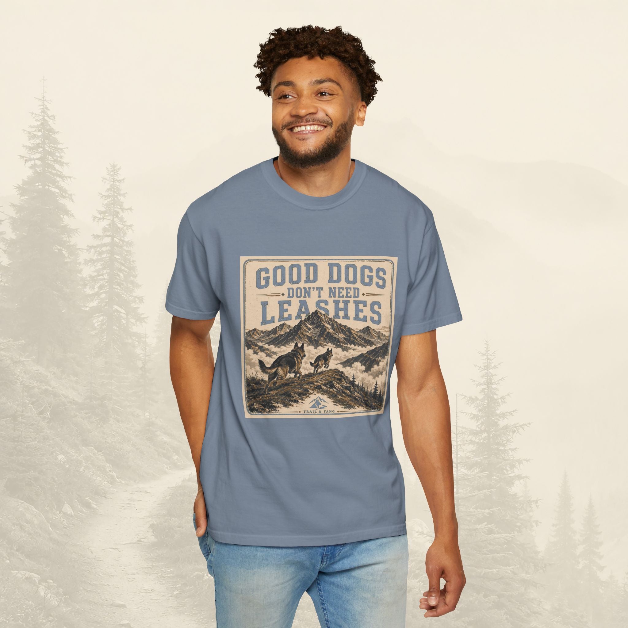 T-shirt "Les bons chiens n'ont pas besoin de laisse"