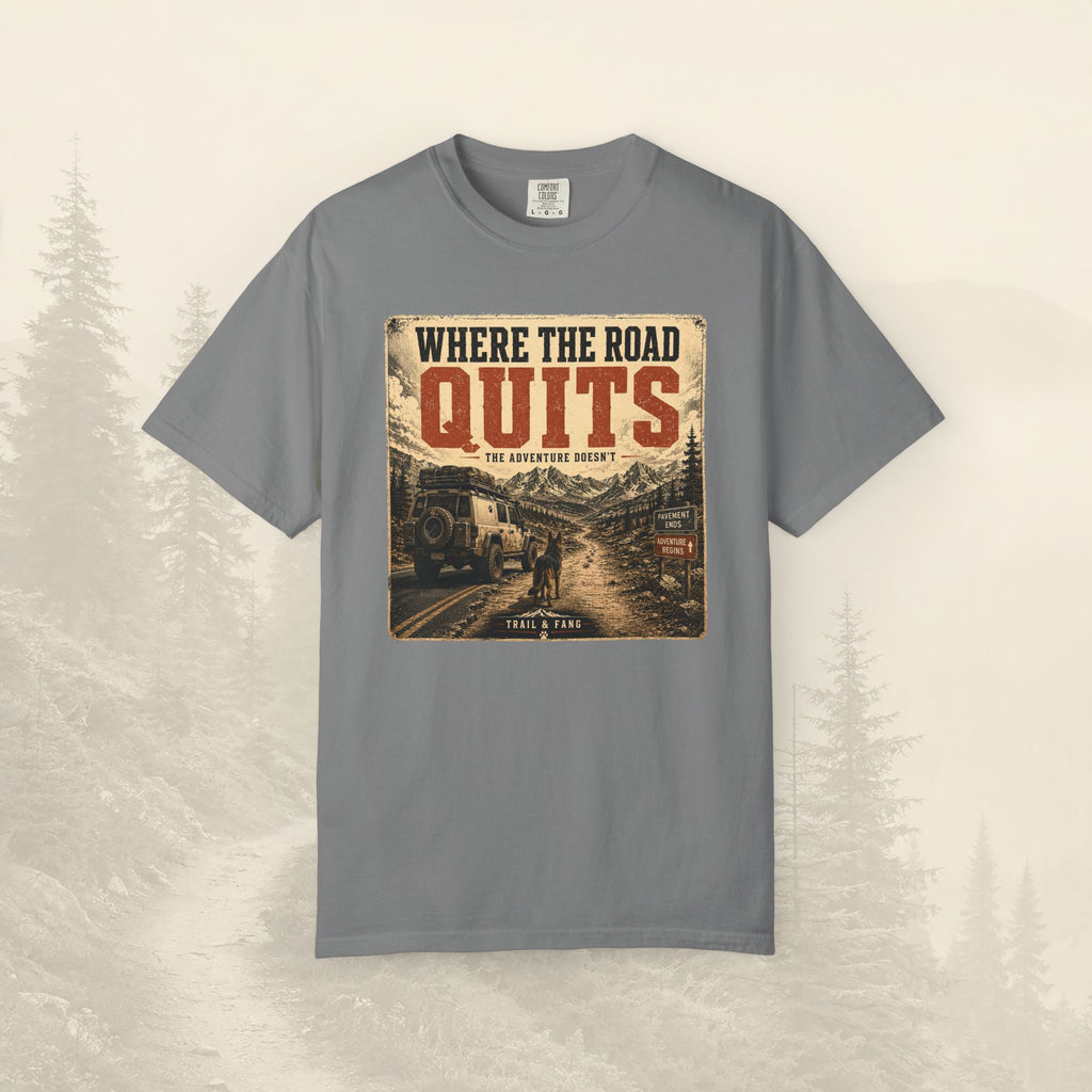 T-shirt Là où la route s'arrête