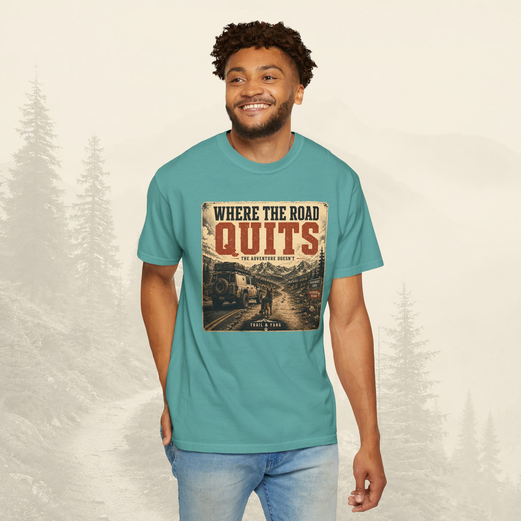 T-shirt Là où la route s'arrête