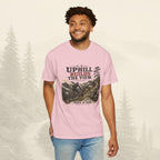 Le t-shirt « À force de monter, on découvre la vue »