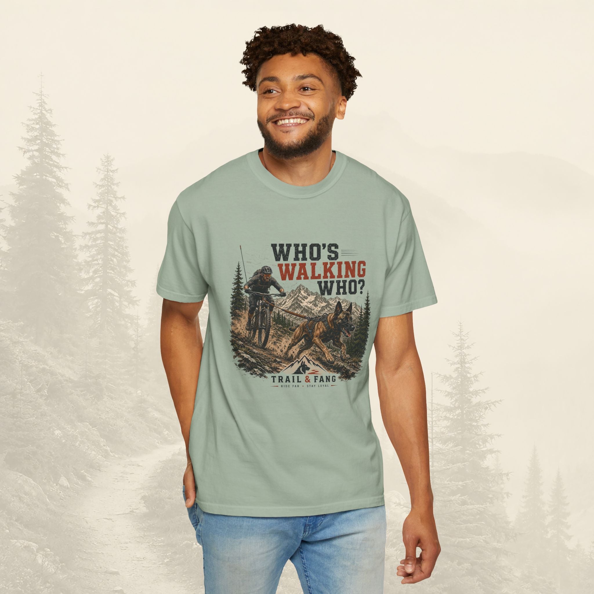 T-shirt Qui marche qui