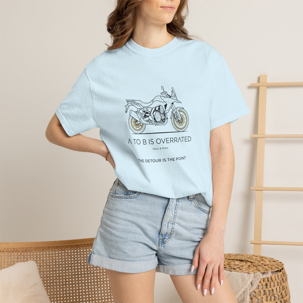 Le détour, c'est le but : T-shirt moto-aventure